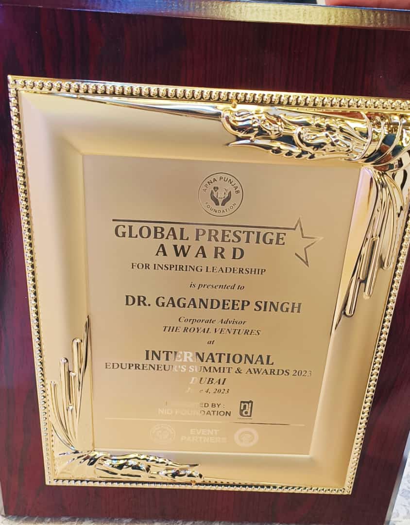 awarded gagandeep singh